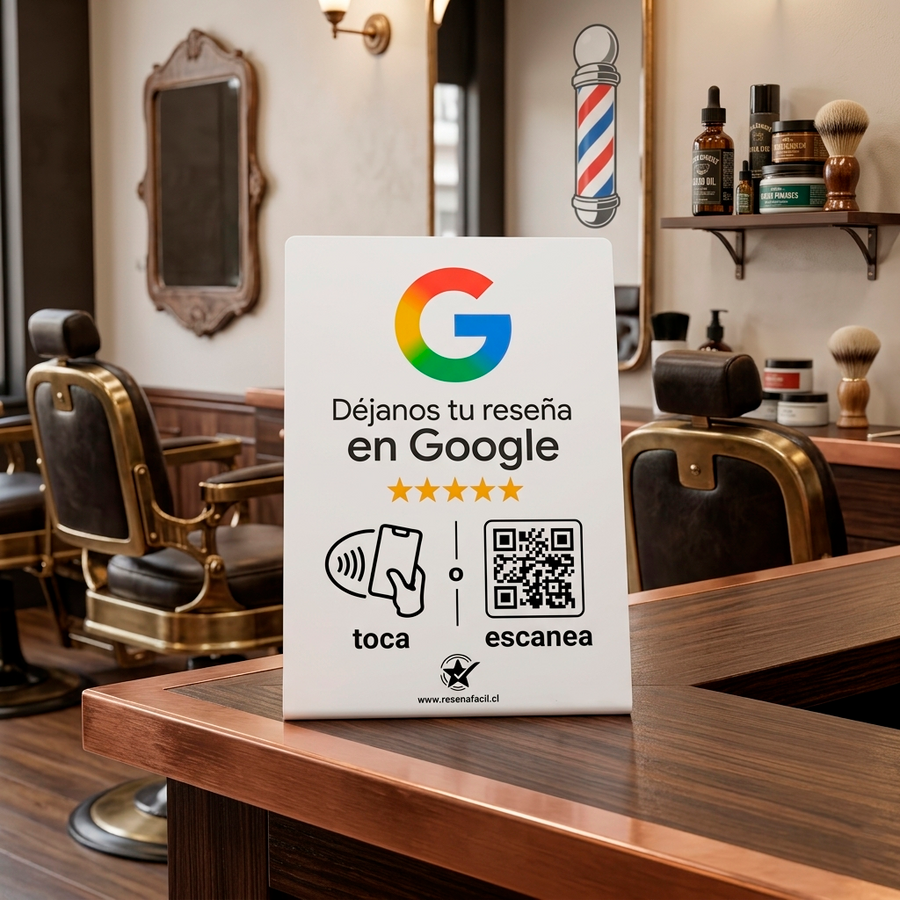 Stand NFC Google Reviews | Letrero para Conseguir Más Reseñas