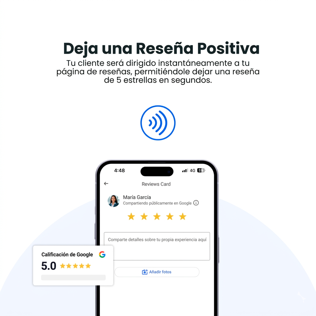 Tarjeta NFC Google Reviews
