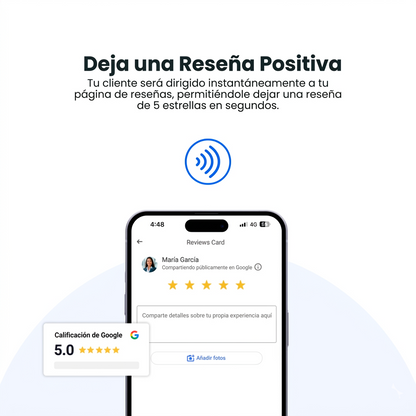 Tarjeta NFC Google Reviews